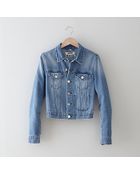 Acne Studios Tag Light Vintage Washed Denim Jacket - Lyst