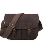 Barbour Olive Tarras Wax and Leather Satchel - Lyst