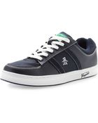 Original Penguin Leather and Mesh Sneaker Navy - Lyst