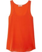 Nieves Lavi Silk Crepe De Chine Tank - Lyst