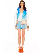 Rebecca Minkoff Mika Leather Shorts - Lyst