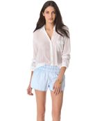 Splendid Button Down Shirt - Lyst