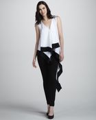 BCBGMAXAZRIA Draped Asymmetric-Hem Top - Lyst