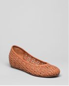 Eileen Fisher Ballet Flats Sew Woven - Lyst