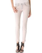 J Brand Allegra Mid Rise Skinny Jeans - Lyst