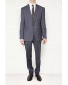 Mr Start Mr Start Calvert Blue Wool Suit with Peak Lapel - Lyst