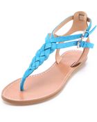 Belle By Sigerson Morrison Rank Braided Flat Sandals - Lyst
