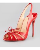 Christian Louboutin Slingback Red Sole Sandal - Lyst
