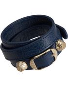Balenciaga Arena Giant Double Tour Bracelet - Lyst