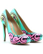 Nicholas Kirkwood Print Platform Pumps - Lyst