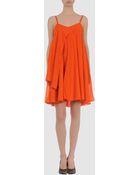 Rose' A Pois Short Dress - Lyst