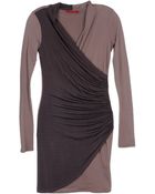 Velvet Short Dress - Lyst