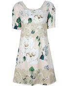 Dolce & Gabbana Floral Print Dress - Lyst