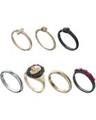 Asos Habanera Skull Mixed Ring Pack - Lyst
