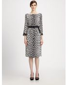 Marc Jacobs Belted Leopard Print Dress - Lyst