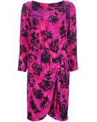 Yves Saint Laurent Vintage Print Dress - Lyst