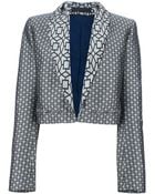 Haider Ackermann Cropped Jacquard Print Jacket - Lyst