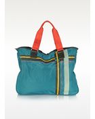 Bensimon Collection Checks Line Nylon Tote Bag - Lyst