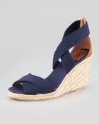 Tory Burch Adonis Stretch Espadrille Wedge - Lyst