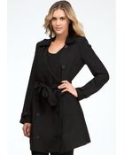 Bebe Daria Soft Trench Coat - Lyst