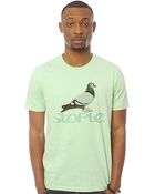 Staple The Basic Tee in Heather Green - Lyst