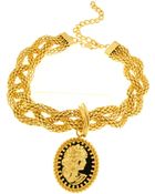 Bisou Bijoux Gold Cameo Necklace - Lyst