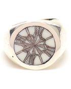 Duffy Sterling Silver Engraved Signet Ring - Lyst