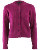 Marc Jacobs Long Sleeve Popcornknit Cardigan - Lyst