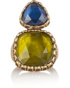 Oscar de la Renta 24karat Goldplated Resin Ring - Lyst