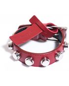 Saint Laurent Studded Leather Bracelet - Lyst