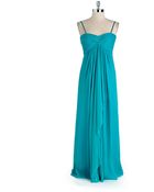 Jill Stuart Strapless Ruffled Silk Chiffon Gown - Lyst