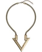 Topshop Arrow Point Necklace - Lyst