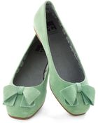 ModCloth Clover Your Bases Flat - Lyst