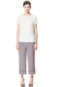 Zara Printed Trousers with Elastic Waist - Lyst