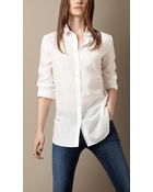Burberry Brit Striped Cotton Shirt - Lyst