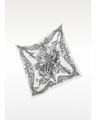 Givenchy Airplane Print White Cotton Square Scarf - Lyst