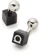 Ferragamo Gem Cube Gancini Cufflinks - Lyst