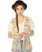 Ladakh The Nevada Fringe Crochet Vest - Lyst