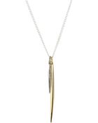 Peggy Li Two Spike Necklace - Lyst