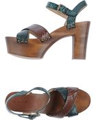 A Trois Platform Sandals - Lyst