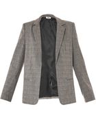 L'Agence Grey Orchid Check Jacket - Lyst