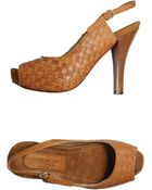 Lena Milos Sandales Avec Plateau - Lyst