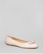 Ferragamo Logo Ballet Flats Vara Quilted Isea - Lyst