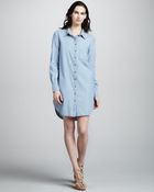Paige Elliot Chambray Shirtdress - Lyst