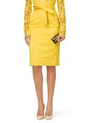 Oscar de la Renta Slim Skirt with Pockets Tie At Waist - Lyst