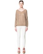 Zara Moss Stitch Sweater - Lyst
