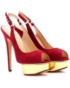 Charlotte Olympia Bonbon Slingback Platform Pumps - Lyst