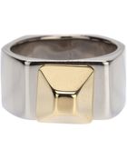 Saint Laurent Hexagon Ring - Lyst