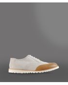 Emporio Armani Oxford in Twocolor Suede and Calfskin - Lyst
