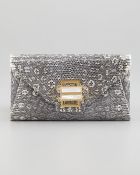 Kara Ross Electra Lizard Clutch Bag - Lyst